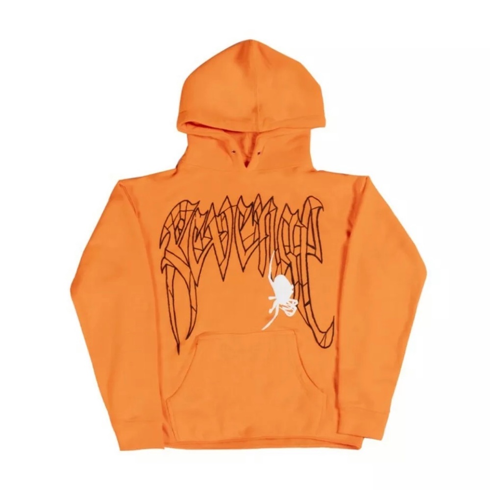 Revenge Spider Hoodie Orange Halloween Exclusive